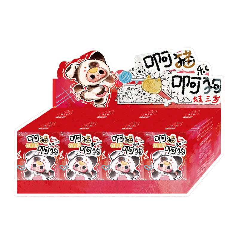 【T066】baby three - the plush blind boxes of cat and dog