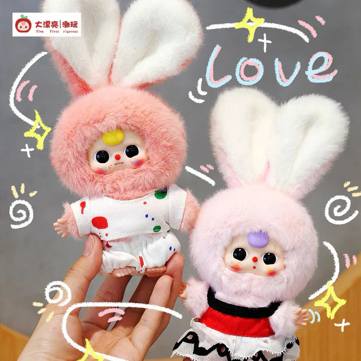 【T046】Baby Three Mini Tiny Rabbit Series Plush Dolls