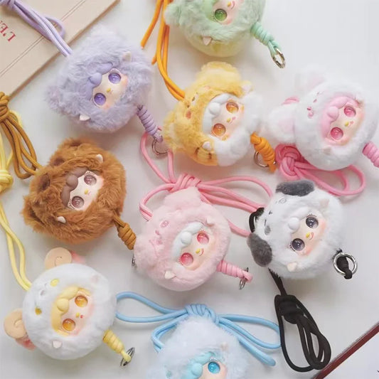 【T107】Yooki V7 Little Zoo Series-Phone Lanyard Plush Dolls