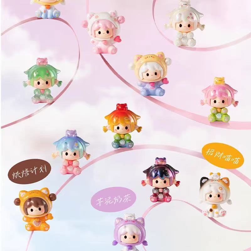 【F004】UU & Meow's Travel Minibean Series toy surprise box Dolls