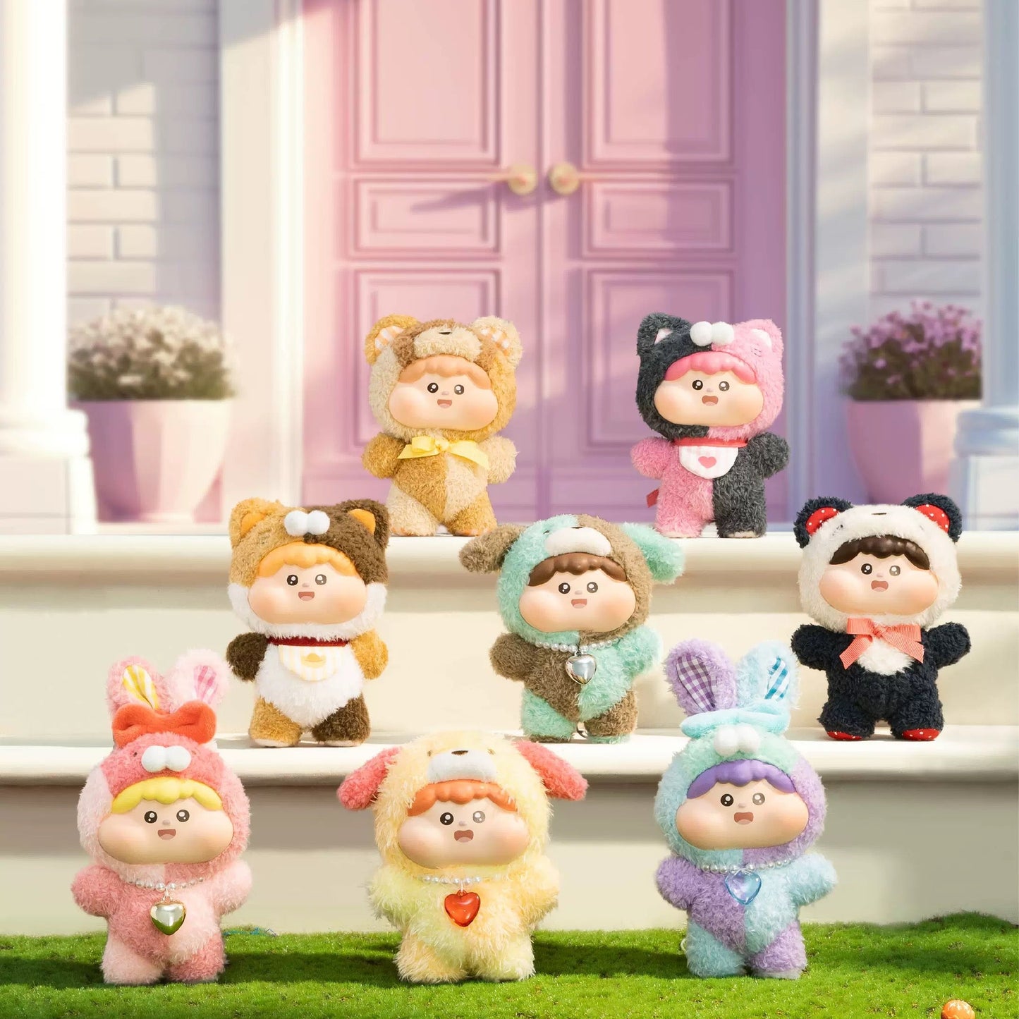 【T129】Fluffy Meatball Cotton Candy Baby  Series  Plush Dolls