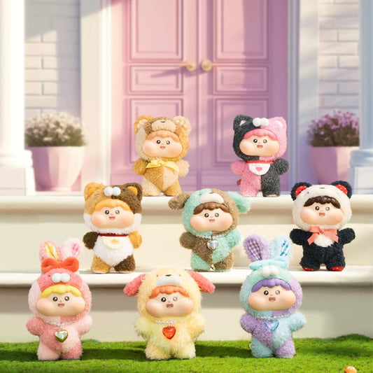 【T129】Fluffy Meatball Cotton Candy Baby  Series  Plush Dolls