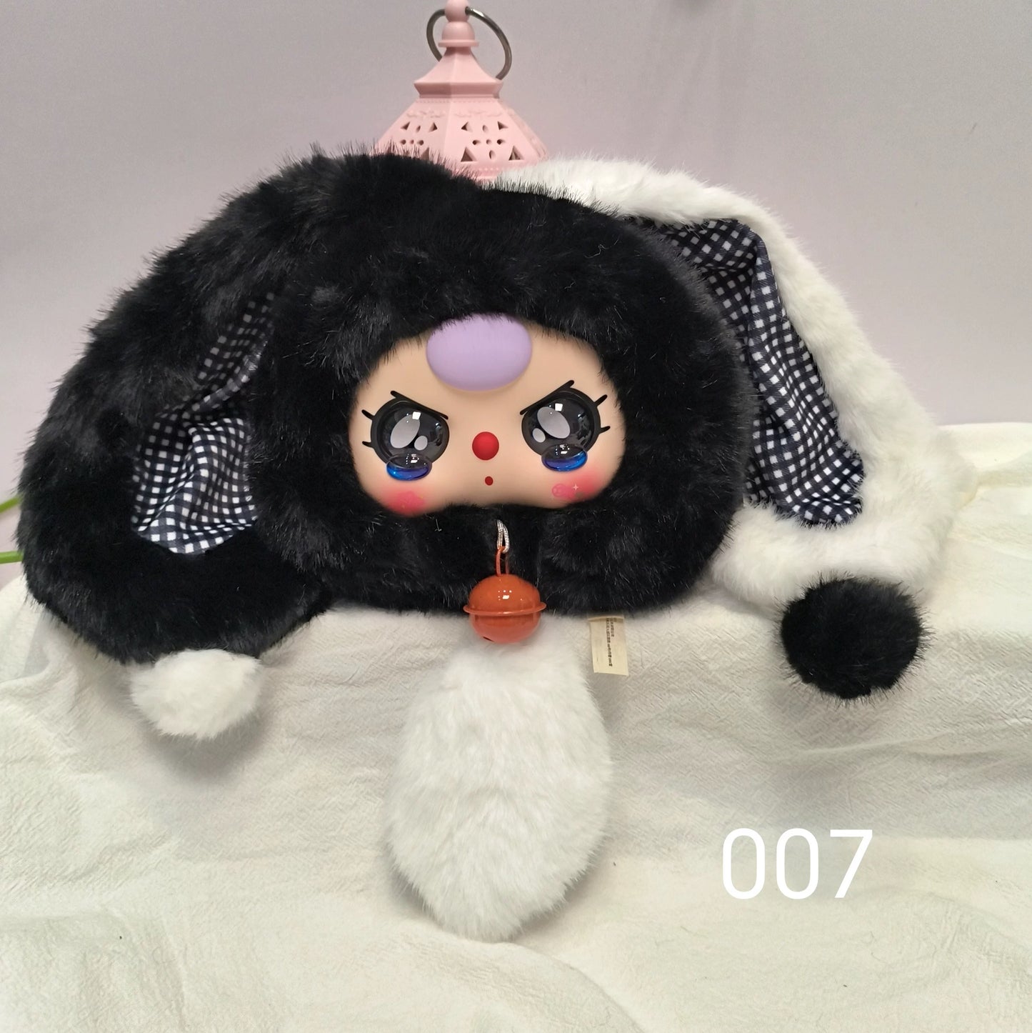 【T201】Baby Three-Lucky Rabbit Zipper Bag Plush Blind Box