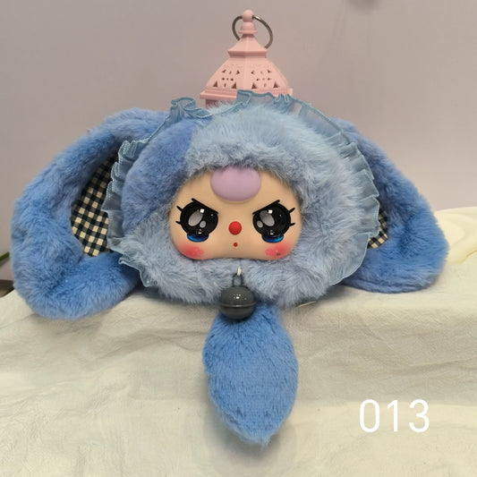 【T201】Baby Three-Lucky Rabbit Zipper Bag Plush Blind Box