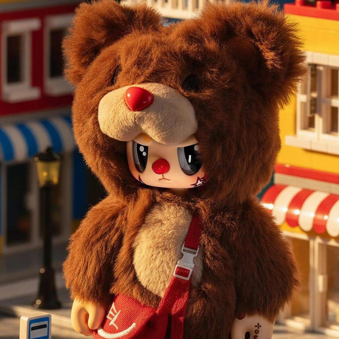【T240】REBEL BEAR find A bag series Vinyl Plush Blind Box