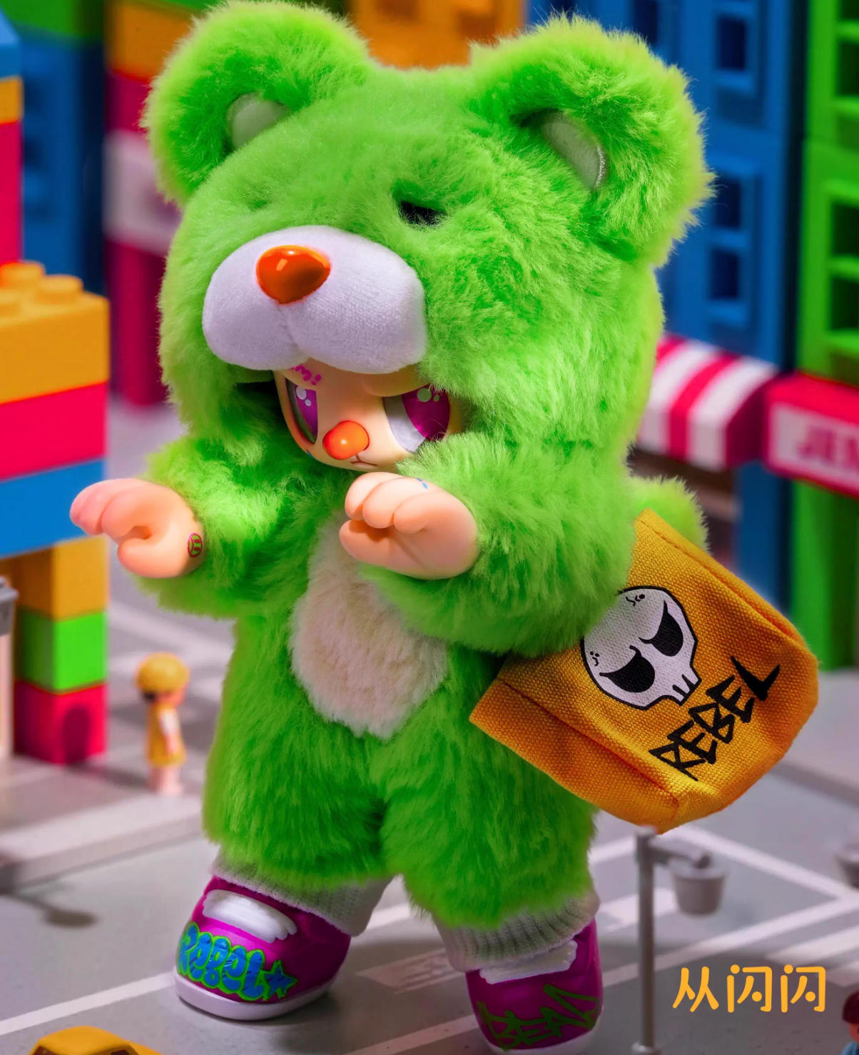 【T240】REBEL BEAR find A bag series Vinyl Plush Blind Box